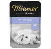 Miamor Ragout Royale Kitten z Wołowiną w galaretce saszetka 100g