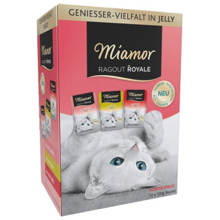 Miamor Ragout Royale Mix Galaretka - indyk, łosoś, cielęcina saszetki 12x100g