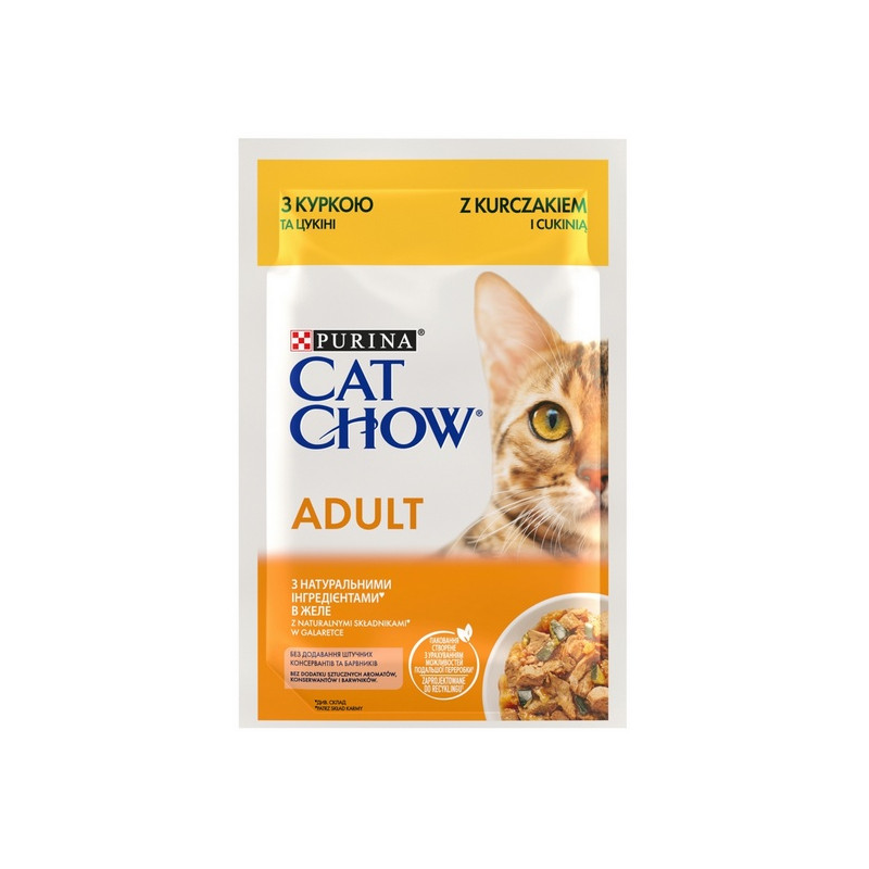 Purina Cat Chow Kurczak i cukinia saszetka 85g