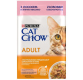 Purina Cat Chow Łosoś i zielona fasolka saszetka 85g