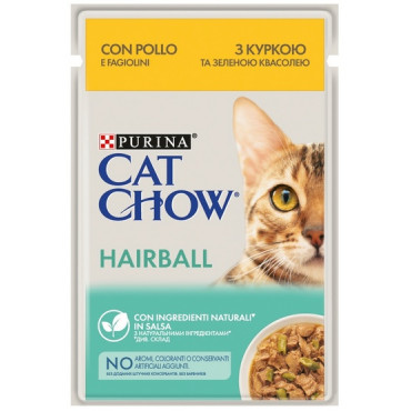 Purina Cat Chow Hairball Kurczak saszetka 85g