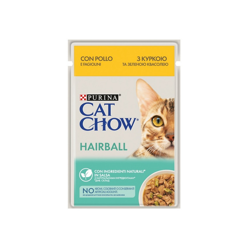 Purina Cat Chow Hairball Kurczak saszetka 85g