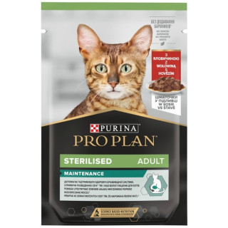 Purina Pro Plan Cat Sterilised wołowina saszetka 85g