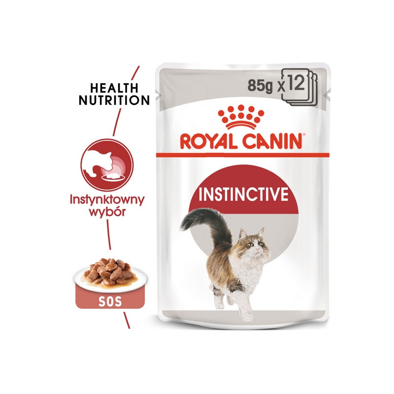 Royal Canin Instinctive w sosie karma mokra dla kotów dorosłych, wybrednych saszetka 85g