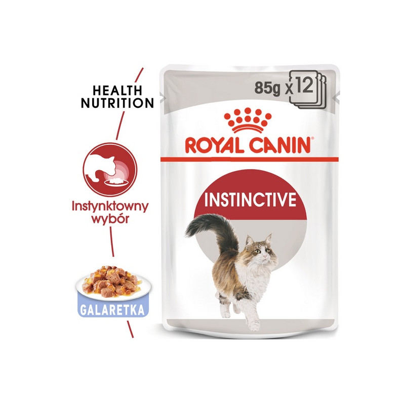 Royal Canin Instinctive w galaretce karma mokra dla kotów dorosłych, wybrednych saszetka 85g