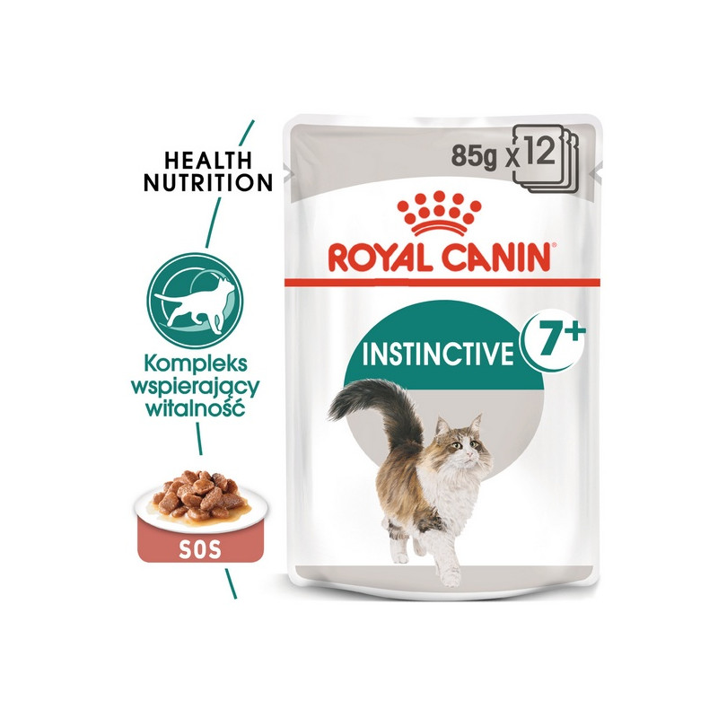 Royal Canin Instinctive +7 w sosie karma mokra dla kotów starszych, wybrednych saszetka 85g