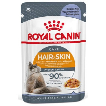 Royal Canin Hair & Skin Care karma mokra w galaretce dla kotów dorosłych, lśniąca sierść i zdrowa skóra saszetka 85g