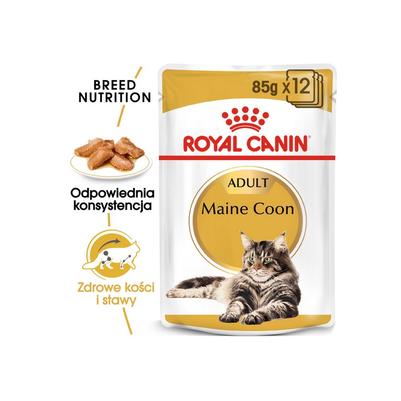 Royal Canin Maine Coon karma mokra w sosie dla kotów dorosłych rasy maine coon saszetka 85g