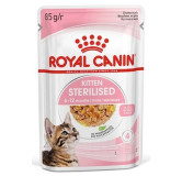 Royal Canin Kitten Sterilised karma mokra w galaretce dla kociąt od 6 do 12 miesiąca życia, sterylizowanych saszetka 85g