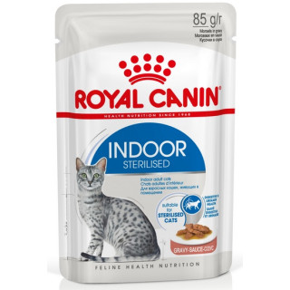 Royal Canin Indoor Sterilised sos karma mokra dla kotów dorosłych sterylizowanych, przebywających w domu saszetka 85g