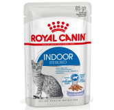 Royal Canin Indoor Sterilised Jelly karma mokra dla kotów dorosłych sterylizowanych, przebywających w domu saszetka 85g