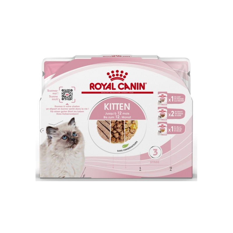 Royal Canin Feline Kitten Multipack karma mokra dla kociąt do 12 miesiąca życia saszetki 4x85g