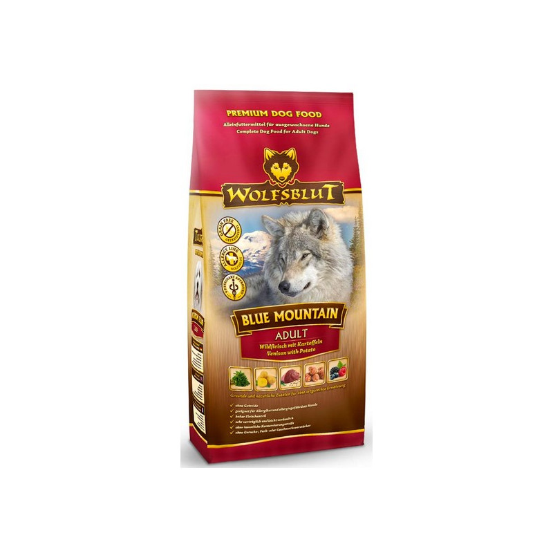 Wolfsblut Dog Blue Mountain dziczyzna i owoce leśne 2kg