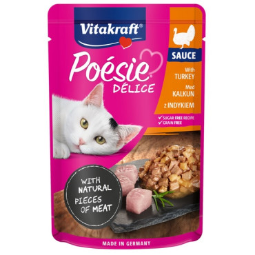 Vitakraft Poesie Deli Sauce indyk saszetka 85g