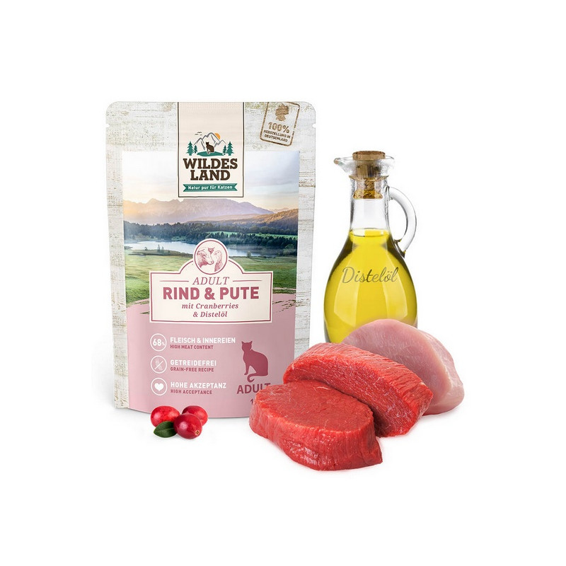 Wildes Land Classic Adult Rind & Pute saszetka 100g