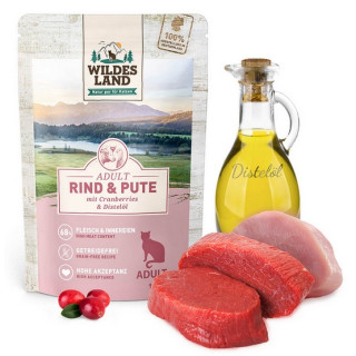 Wildes Land Classic Adult Rind & Pute saszetka 100g