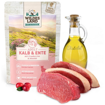 Wildes Land Classic Adult Kalb & Ente saszetka 100g