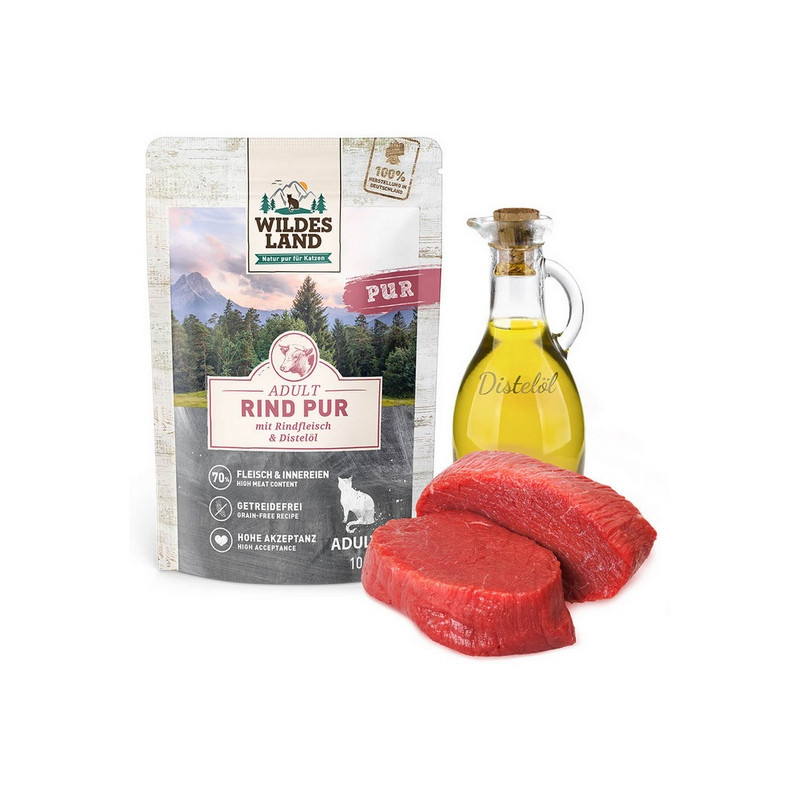 Wildes Land Classic Adult Rind Pur saszetka 100g