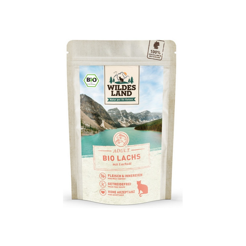 Wildes Land Bio Lachs Pur saszetka 85g