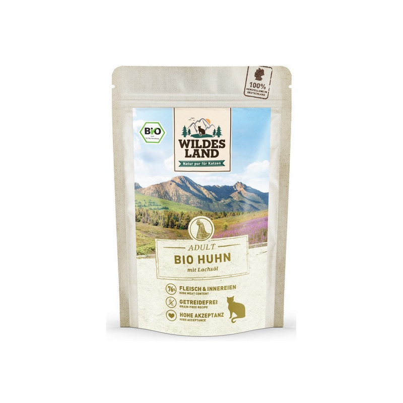 Wildes Land Bio Huhn Pur saszetka 85g