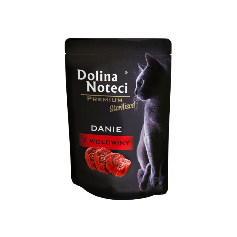 Dolina Noteci Premium Kot Sterilised Danie z wołowiny saszetka 85g