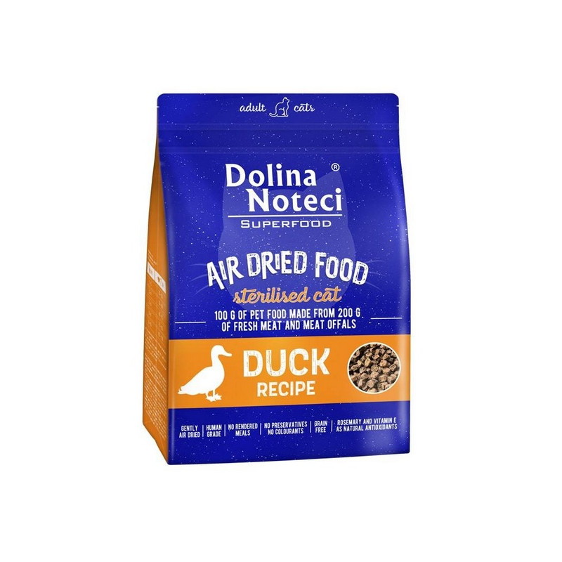 Dolina Noteci Superfood Air Dried Kot Sterilised Danie z kaczki 1kg