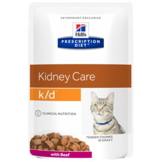 Hill's Prescription Diet k/d Feline Wołowina saszetka 85g