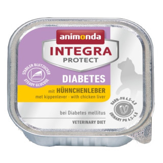 Animonda Integra Protect Diabetes dla kota - z wątróbką kurczaka tacka 100g