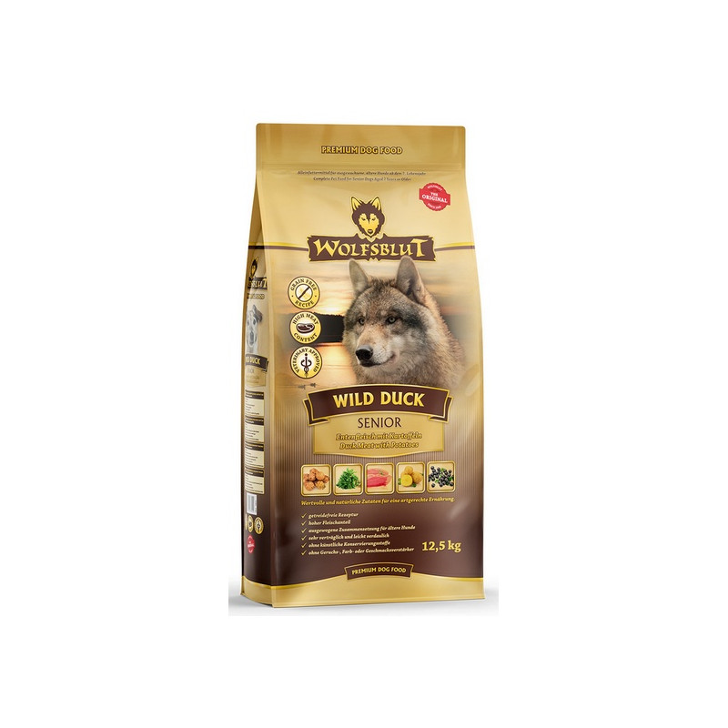 Wolfsblut Dog Wild Duck Senior kaczka i bataty 2kg