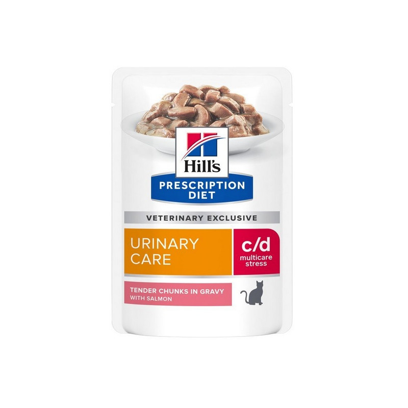 Hill's Prescription Diet c/d Feline Urinary Stress z łososiem saszetka 85g