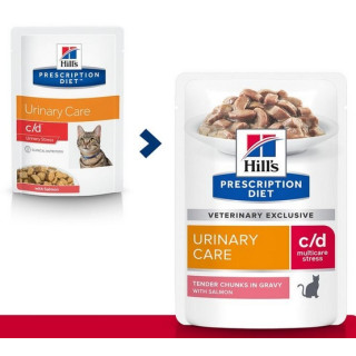 Hill's Prescription Diet c/d Feline Urinary Stress z łososiem saszetka 85g