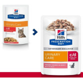 Hill's Prescription Diet c/d Feline Urinary Stress z łososiem saszetka 85g