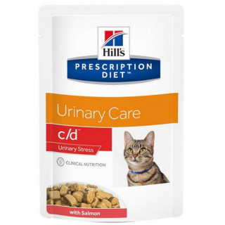 Hill's Prescription Diet c/d Feline Urinary Stress z łososiem saszetka 85g