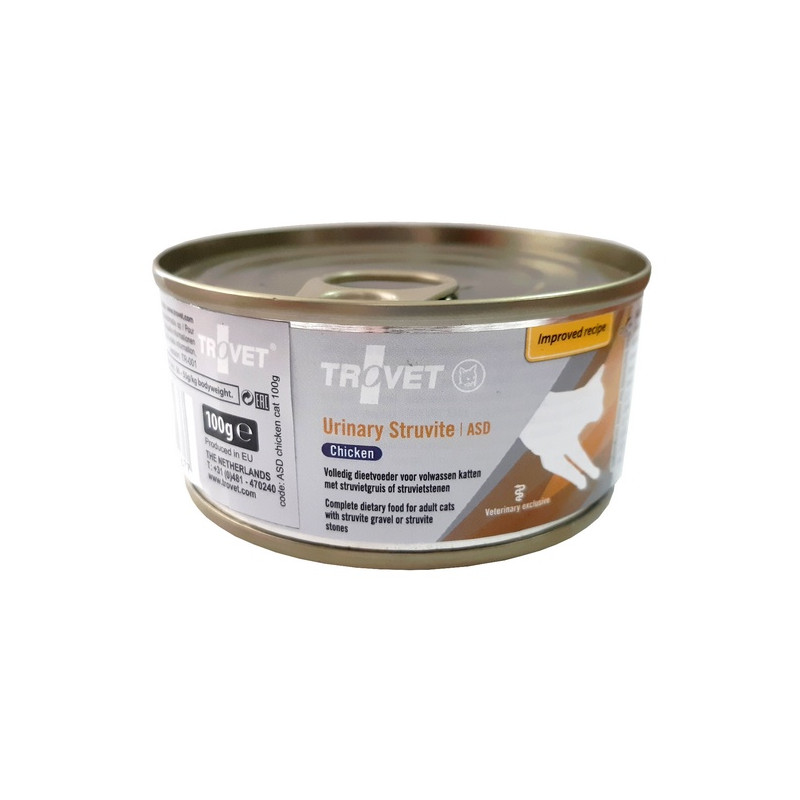 Trovet ASD Urinary Struvite dla kota kurczak puszka 100g