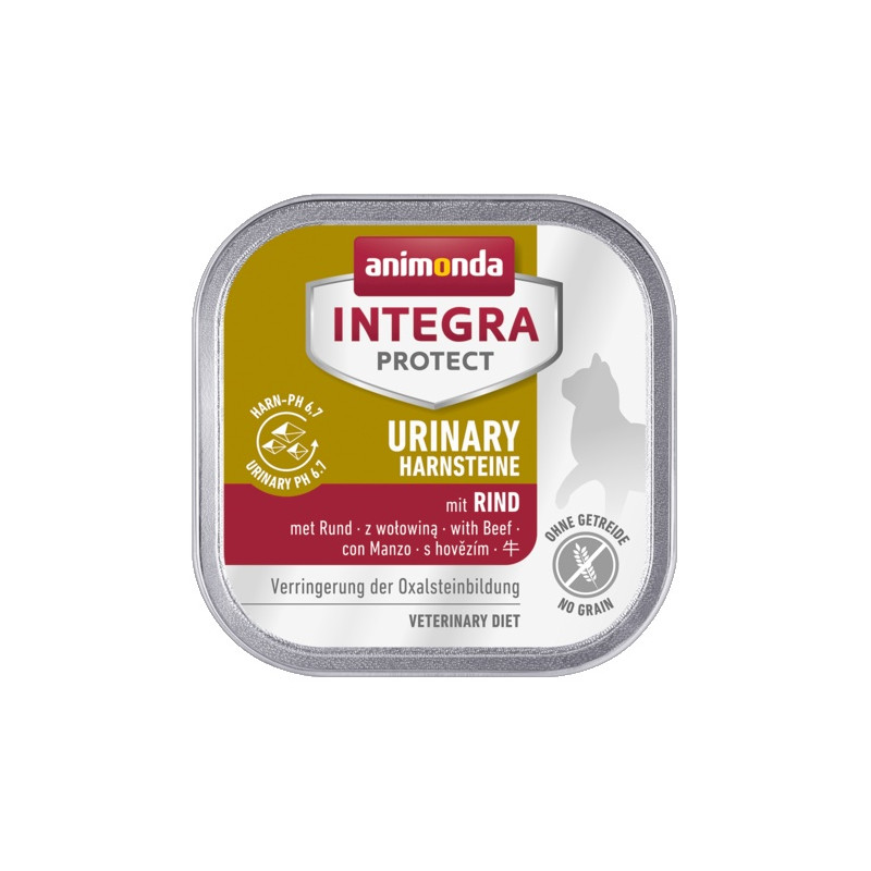 Animonda Integra Protect Urinary Harnsteine Oxalate dla kota - z wołowiną tacka 100g