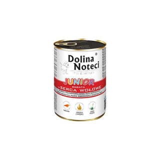 Dolina Noteci Junior bogata w serca wołowe 24 x 400 g