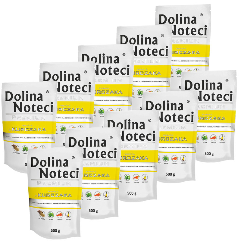 Dolina Noteci Premium bogata w kurczaka saszetka 10 x  500 g