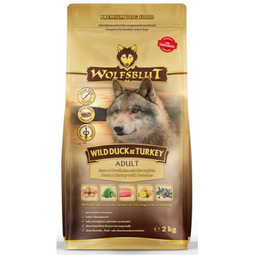 Wolfsblut Dog Wild Duck & Turkey kaczka, indyk i bataty 2kg