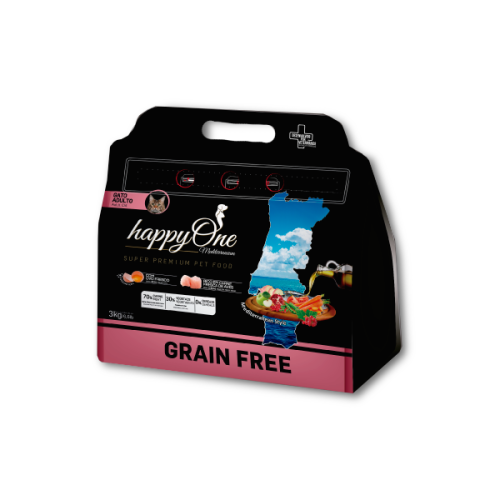 PRÓBKA HappyOne Grain-Free Mediterraneum dla kotów dorosłych Super Premium 60g