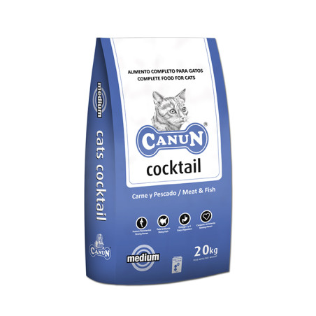 Canun Cats Cocktail 4kg karma dla kota bogata w drób(25%) i olej rybny