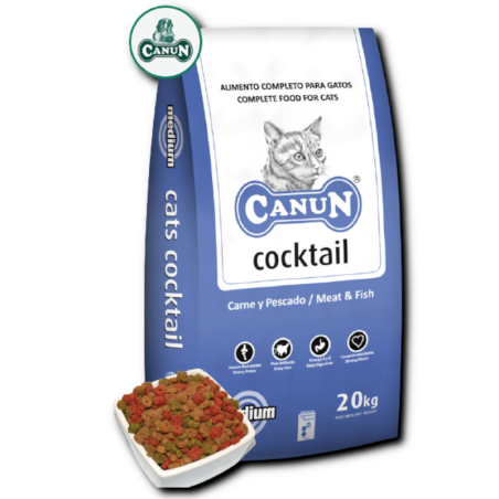 Canun Cats Cocktail 4kg karma dla kota bogata w drób(25%) i olej rybny