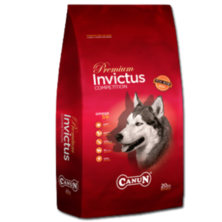 Canun Invictus 20kg karma premium dla psa z jagnięciną (mięso 30%), ryżem (25%) i rybą