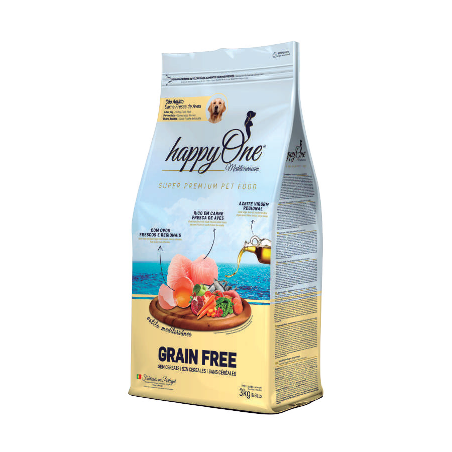 HappyOne Grain-Free Mediterraneum Adult dla psów dorosłych Super Premium 12Kg