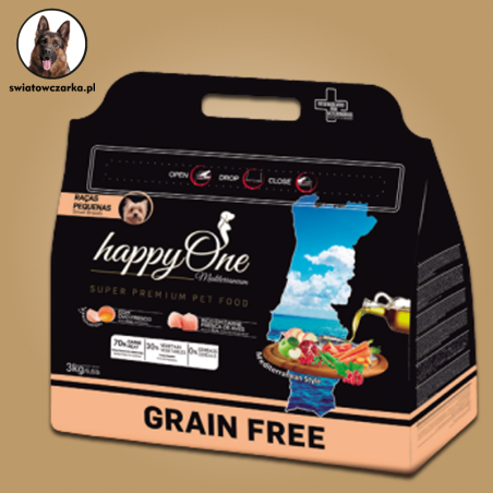 HappyOne Grain-Free  Mediterraneum Small breed 3Kg