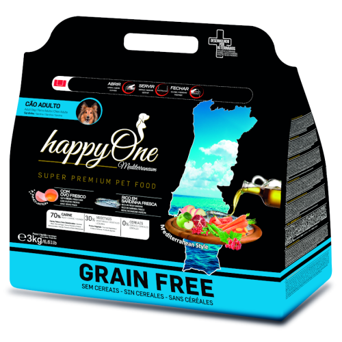 HappyOne Grain-Free Mediterraneum sardynka 3kg