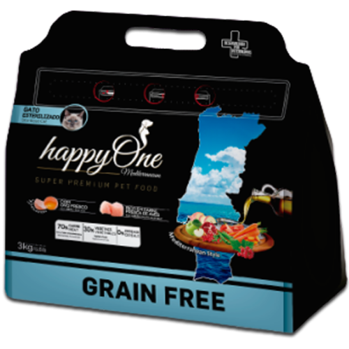 HappyOne Grain-Free Mediterraneum Sterilised Cat 3Kg dla kotów po sterylizacji