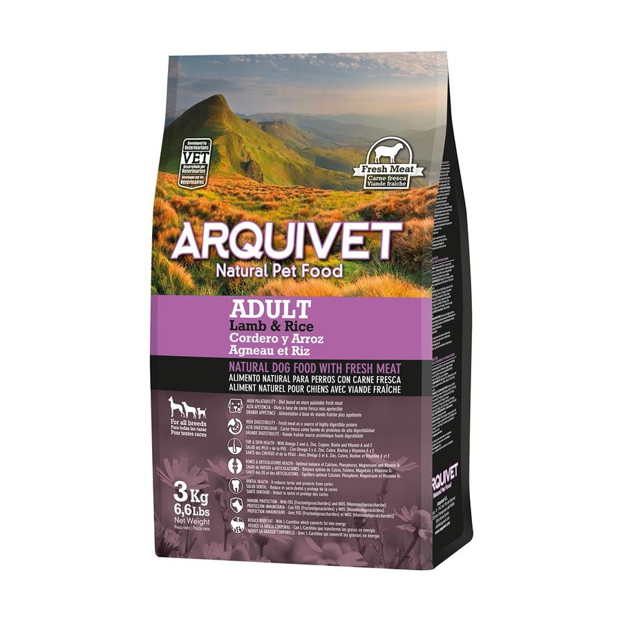 Arquivet Adult jagnięcina z ryżem 3 kg