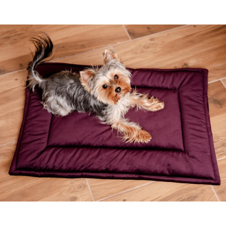 MIMIKO Pets Mata Velvet 70x50cm śliwka