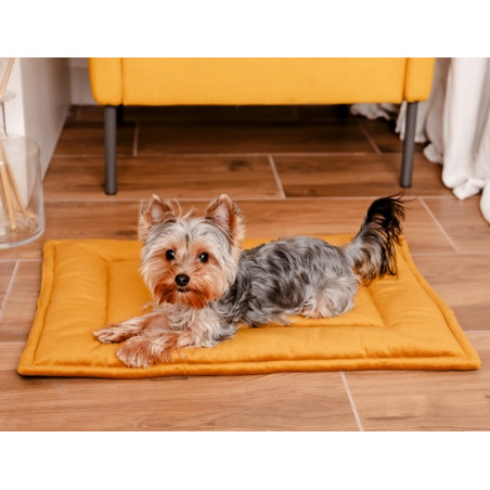 MIMIKO Pets Mata Velvet 70x50cm musztarda