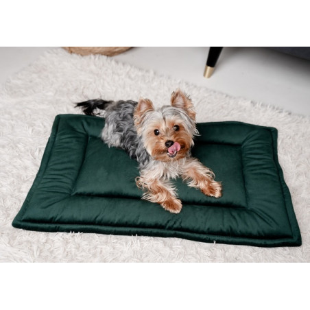 MIMIKO Pets Mata Velvet 70x50cm butelkowa zieleń